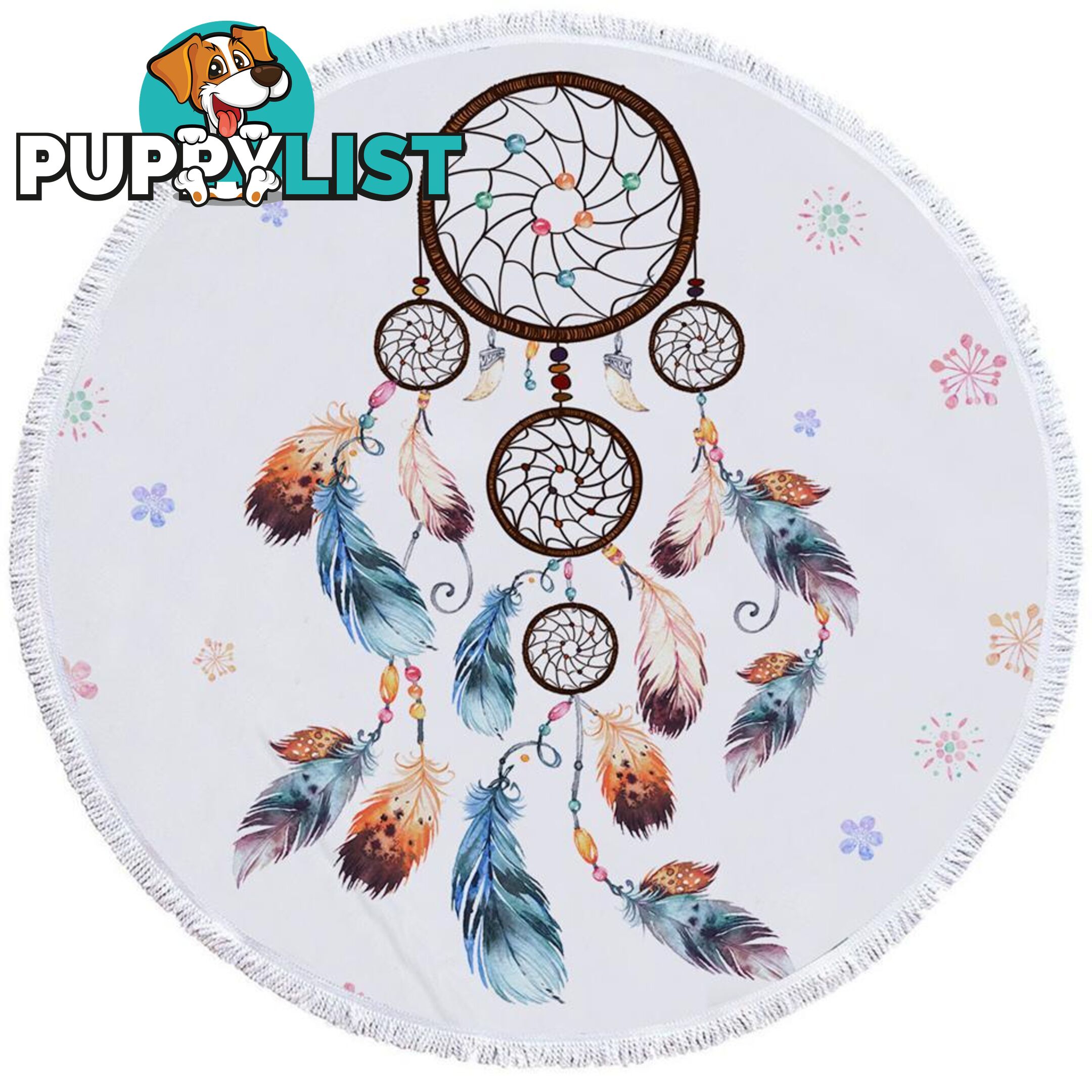 Simple Dream Catcher Beach Towel - Towel - 7427046321112