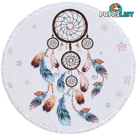 Simple Dream Catcher Beach Towel - Towel - 7427046321112