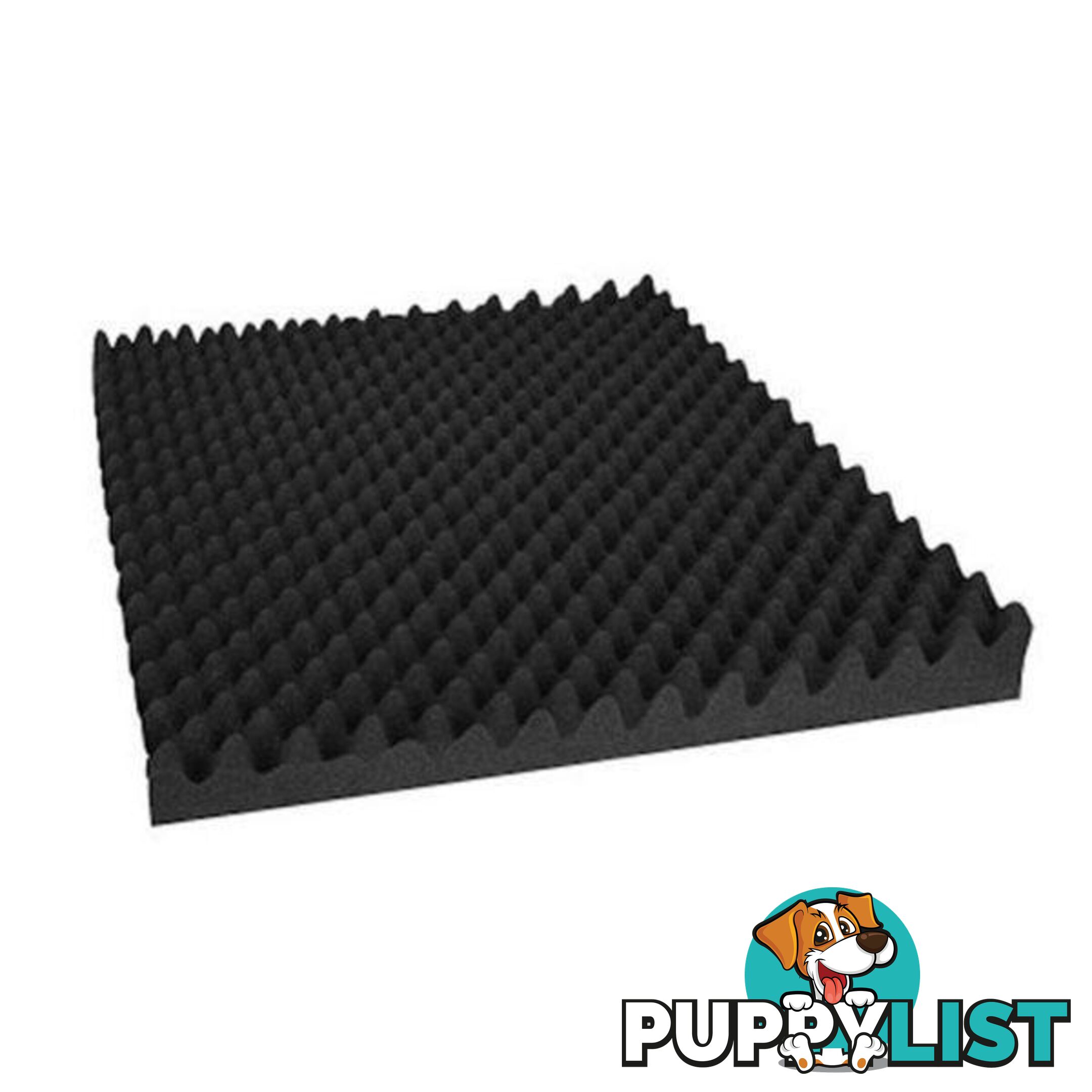 60 Pcs Studio Acoustic Foam 50x50cm Black Eggshell - Unbranded - 7427005867491