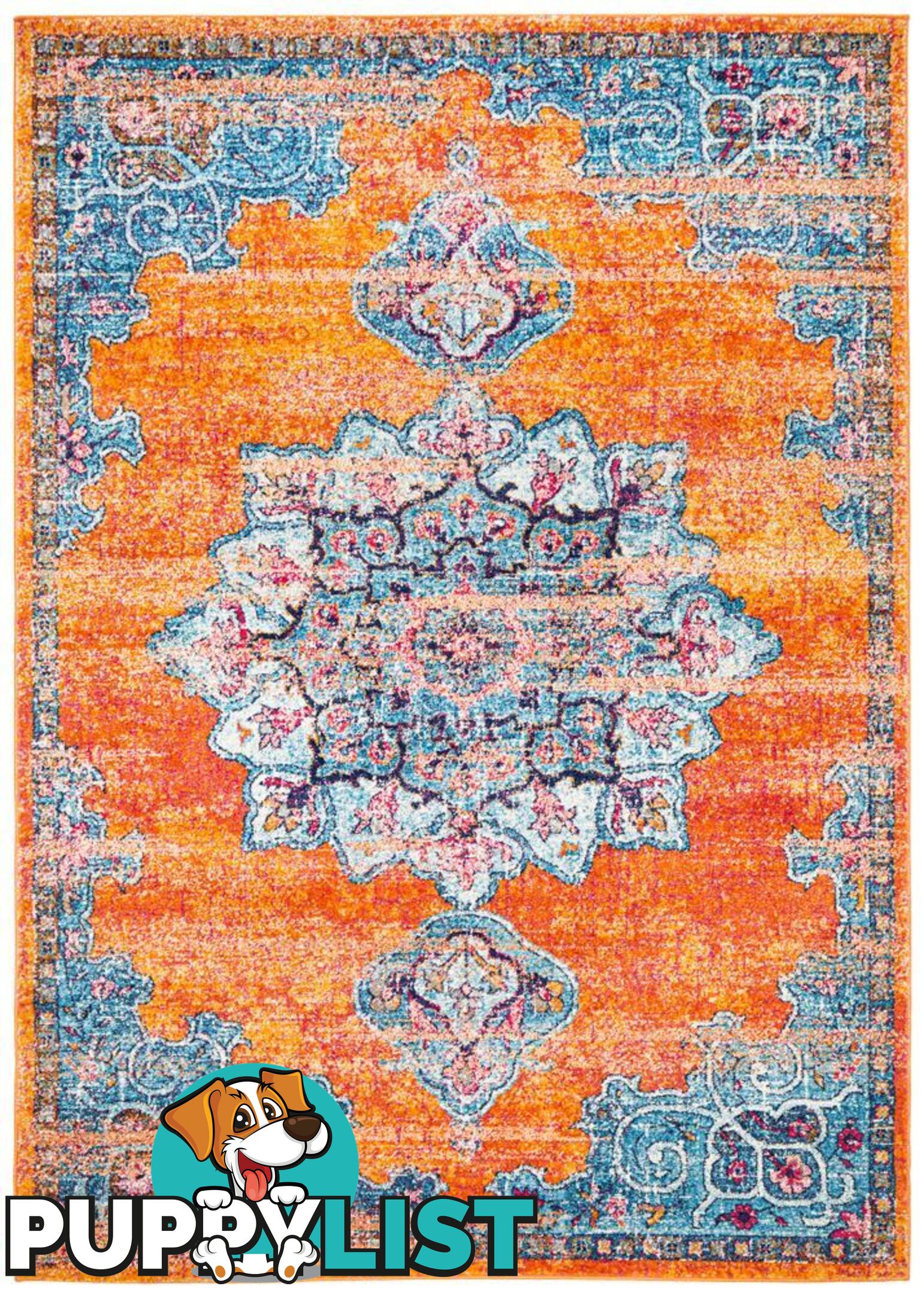 Radiance Mavi Rust Rug - Unbranded - 9375321886741