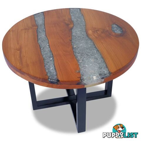 Coffee Table Teak Resin 60 Cm - Unbranded - 9476062041854