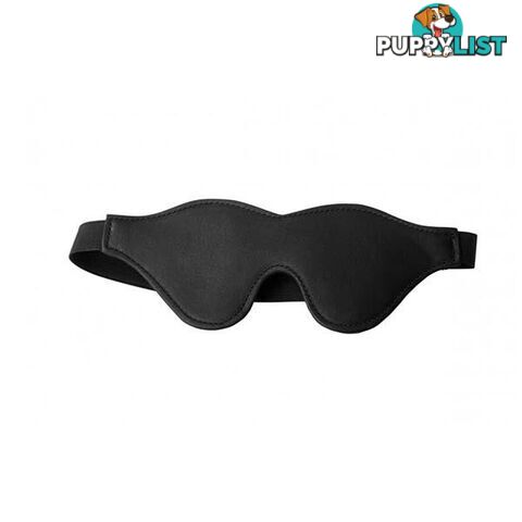 Black Fleece Lined Blindfold - Adult Toys - 848518024275