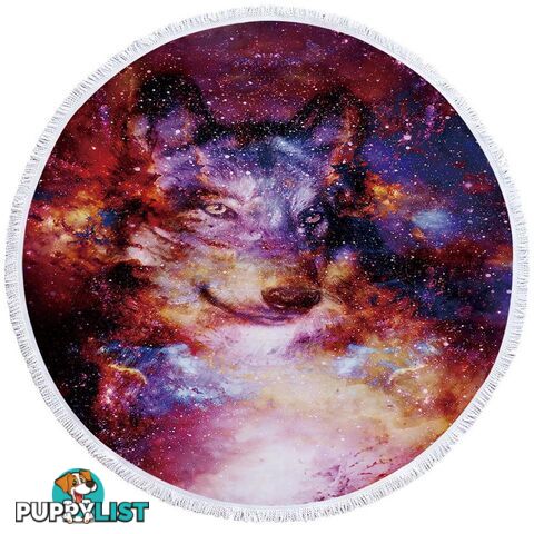 Space Wolf Beach Towel - Towel - 7427046326605