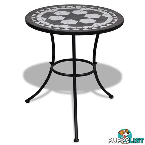 Mosaic Table 60 Cm - Black / White - Unbranded - 4326500415912