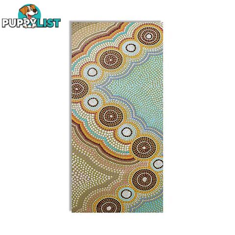 Kids Yoga Mat Oceans Garden Aboriginal Design Eco Rubber Multicolour - Unbranded - 797776546480