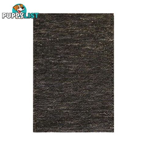 Hand Woven Hemp Black Rug - Unbranded - 7427005869976