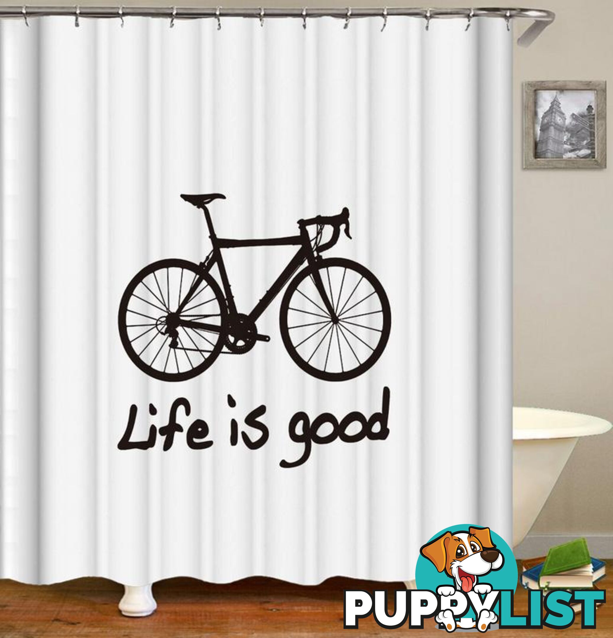 Bicycle Life Shower Curtain - Curtains - 7427045955462