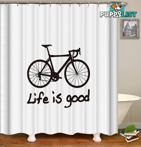 Bicycle Life Shower Curtain - Curtains - 7427045955462