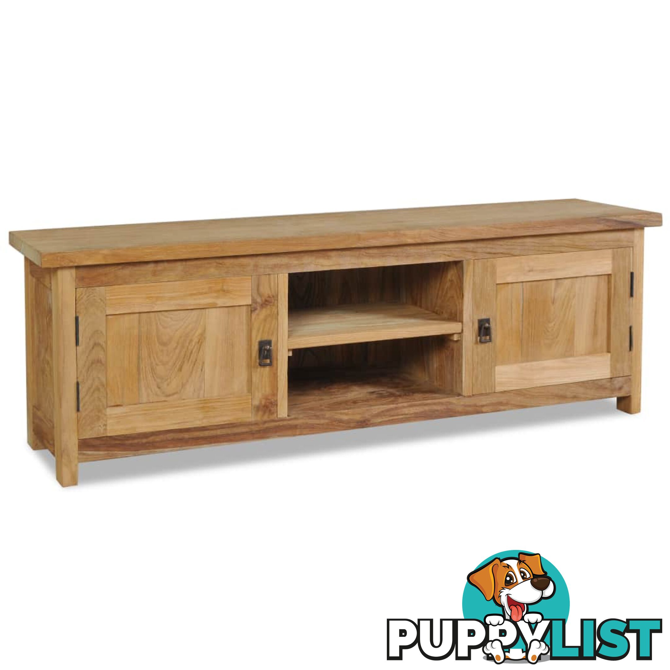 TV Cabinet Solid Teak 120 x 30 x 40 Cm - Unbranded - 9476062043209