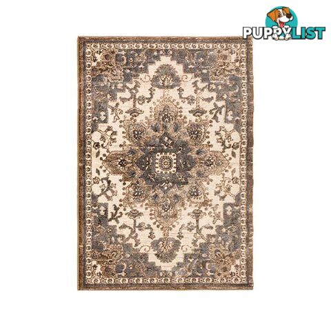 Traditional Cannon Cream Grey Rug - Unbranded - 7427046200950