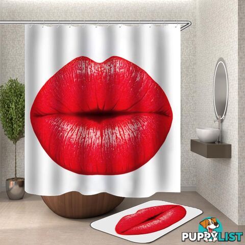 Red Lips Shower Curtain - Curtain - 7427046104685