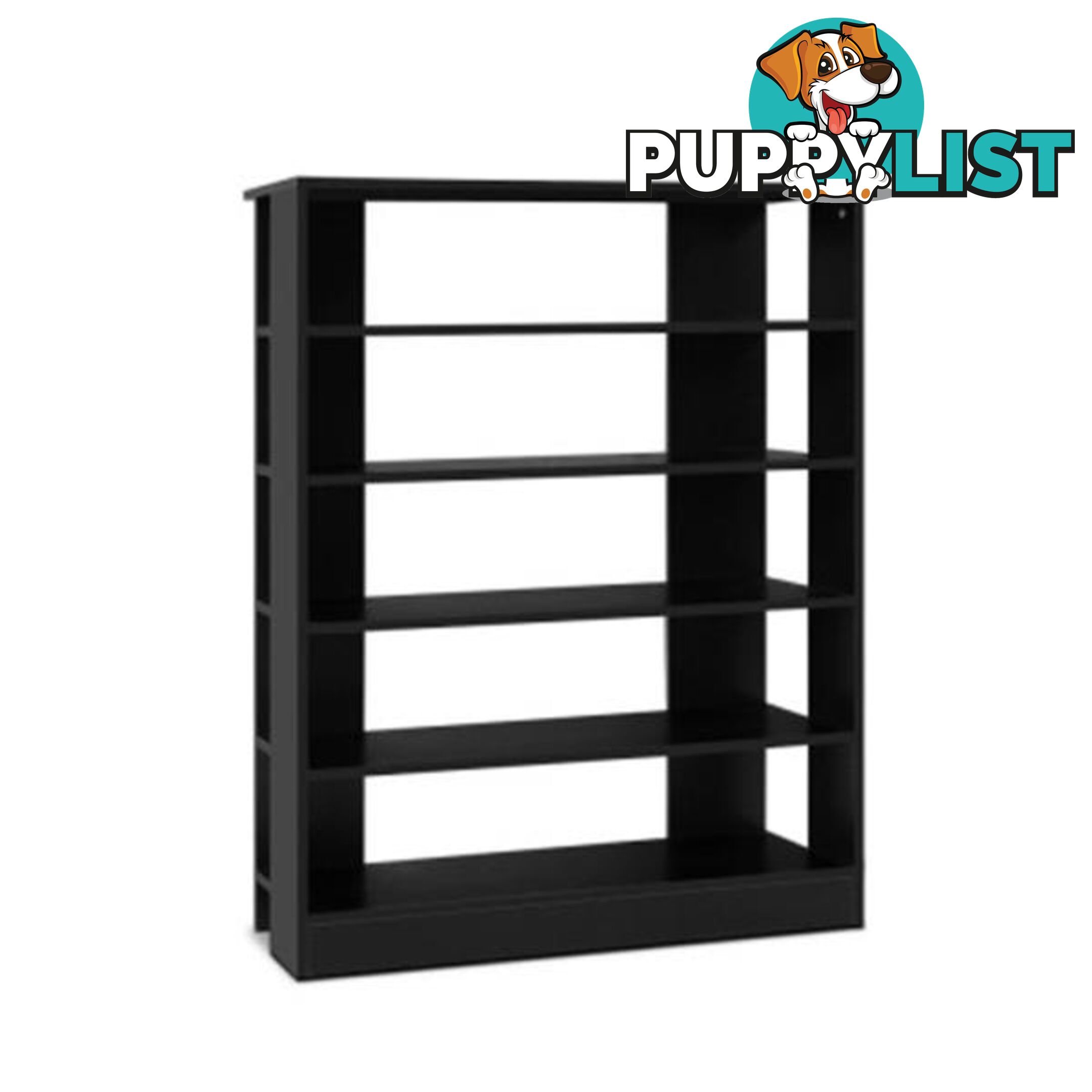 Shoe Cabinet Shoes Organizer Storage Rack 30 Pairs Black Shelf Wooden - Artiss - 9350062287118