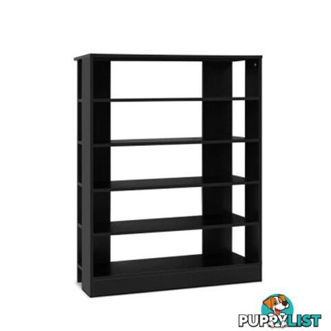 Shoe Cabinet Shoes Organizer Storage Rack 30 Pairs Black Shelf Wooden - Artiss - 9350062287118