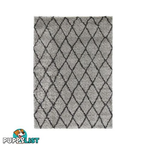 Lumina Shaggy Black Grey Rug 80 X 200 Cm - Unbranded - 7427005871726