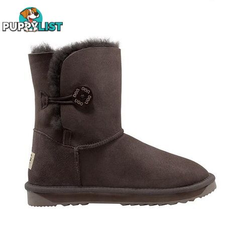 Comfort Me Australian Made Mid Bailey Button Ugg Boot Chocolate - Comfort Me - 822427523807