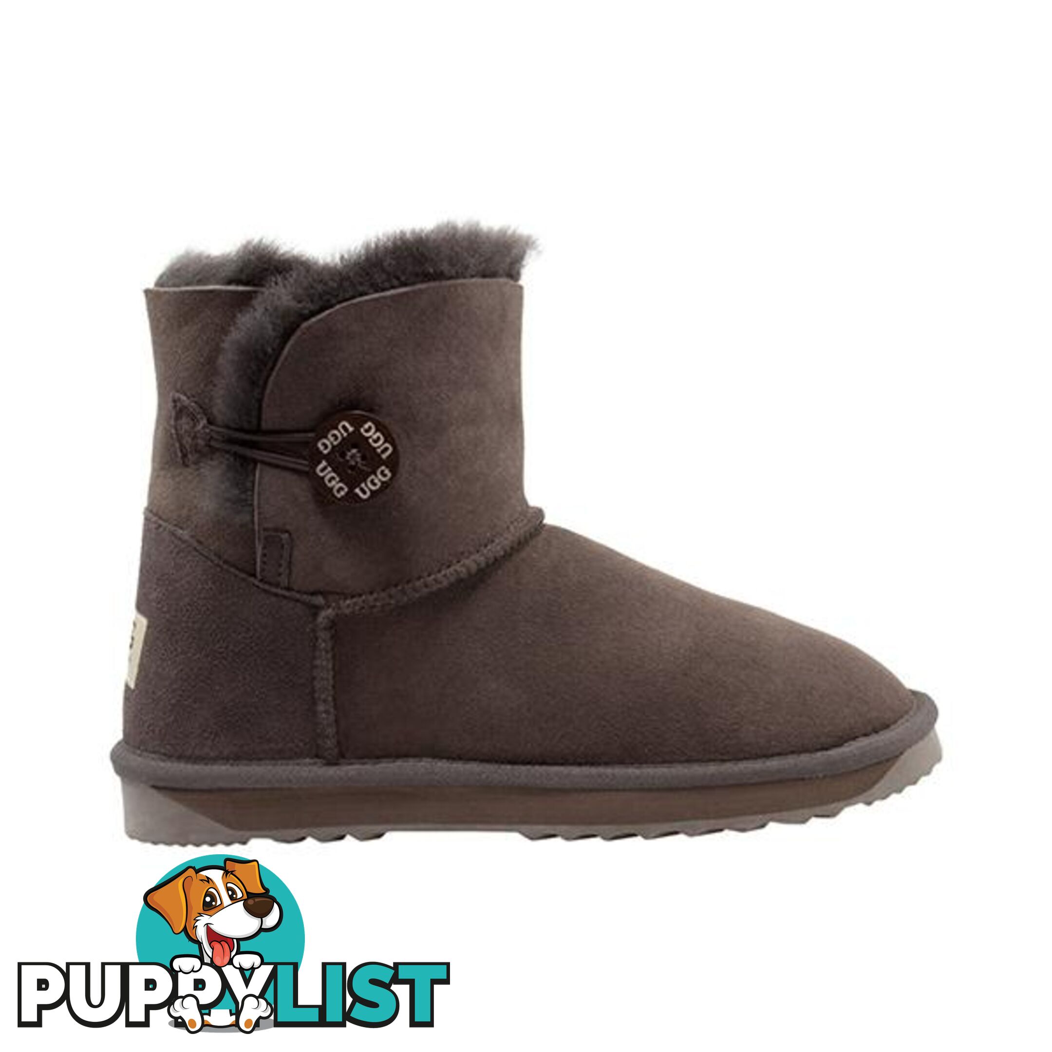 Comfort Me Australian Made Mini Bailey Button Ugg Boot Chocolate - Comfort Me - 822427523661