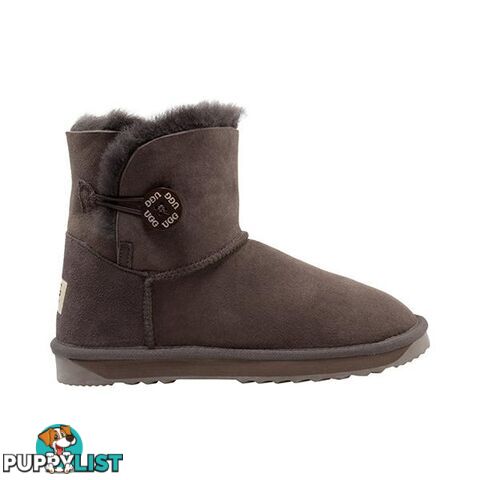 Comfort Me Australian Made Mini Bailey Button Ugg Boot Chocolate - Comfort Me - 822427523661