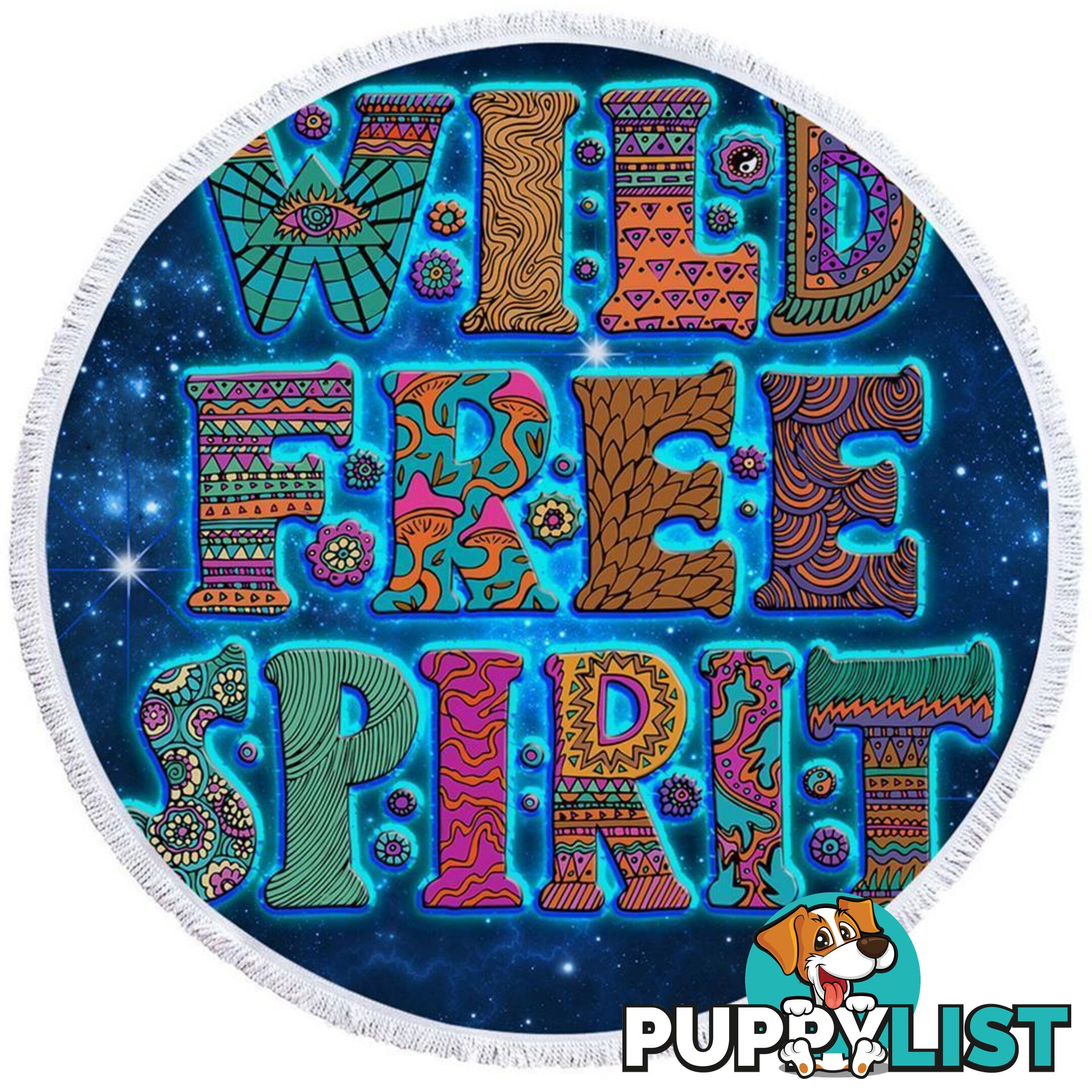 Space Background Wild Free Spirit Beach Towel - Towel - 7427046313315