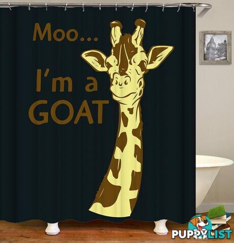 Confused Giraffe Shower Curtain - Curtain - 7427045910584