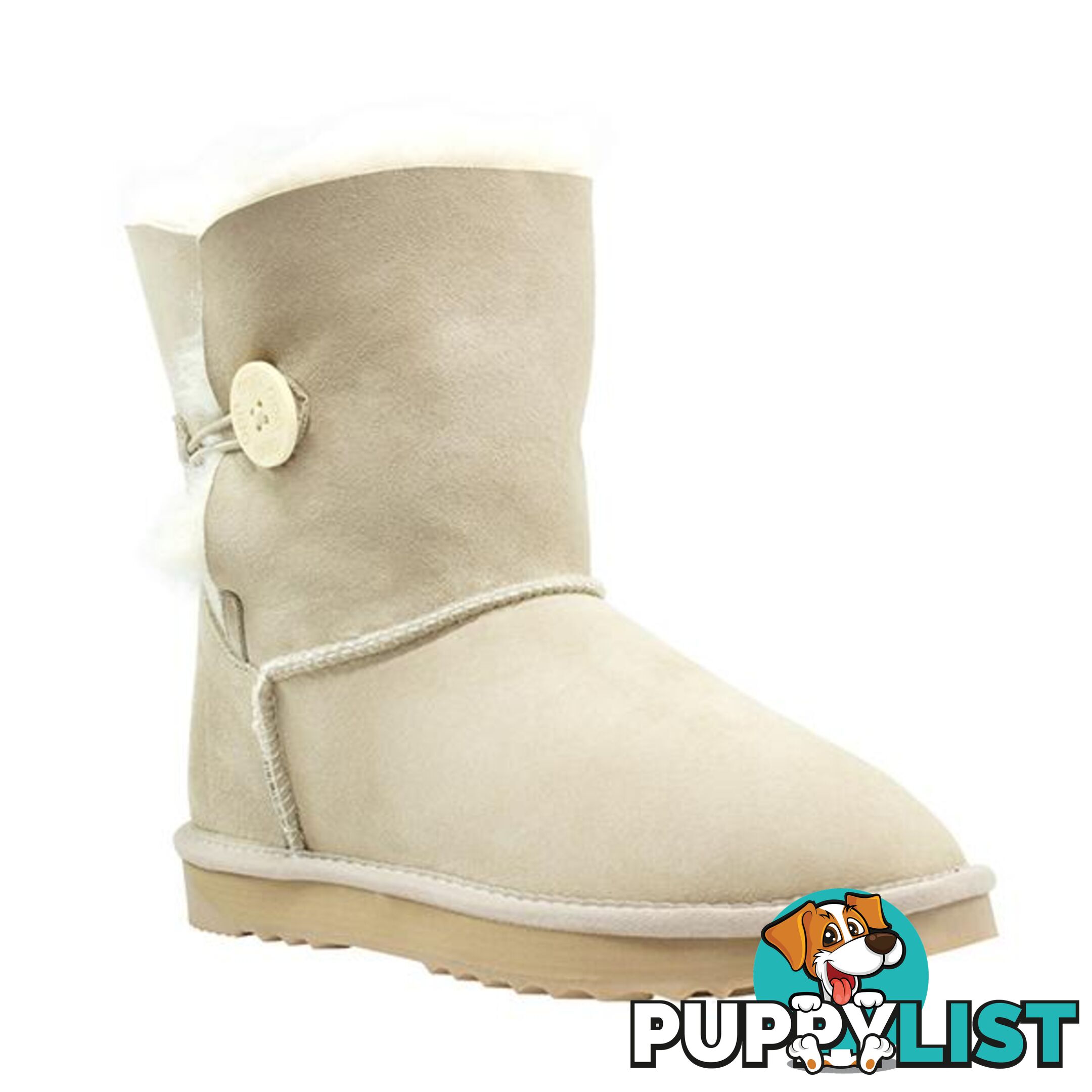 Comfort Me Australian Made Mini Bailey Button Ugg Boot Sand - Comfort Me - 822427521285