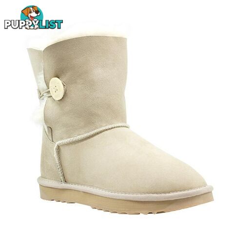 Comfort Me Australian Made Mini Bailey Button Ugg Boot Sand - Comfort Me - 822427521285