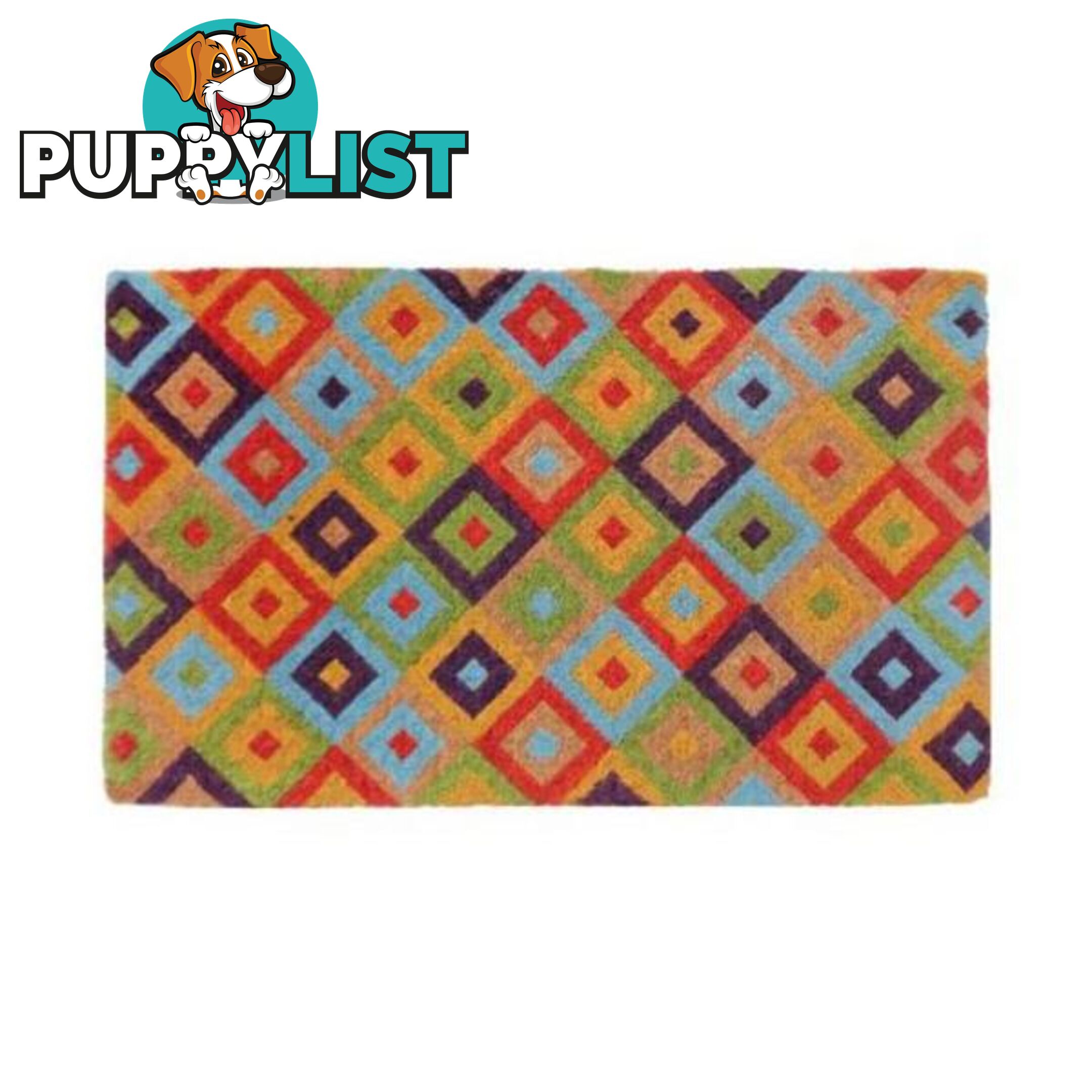 Saman Multicolour 100 Percent Coir Door Mat - Unbranded - 8901304504879