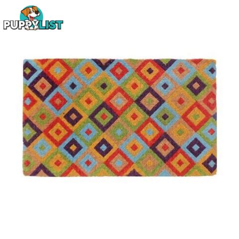 Saman Multicolour 100 Percent Coir Door Mat - Unbranded - 8901304504879