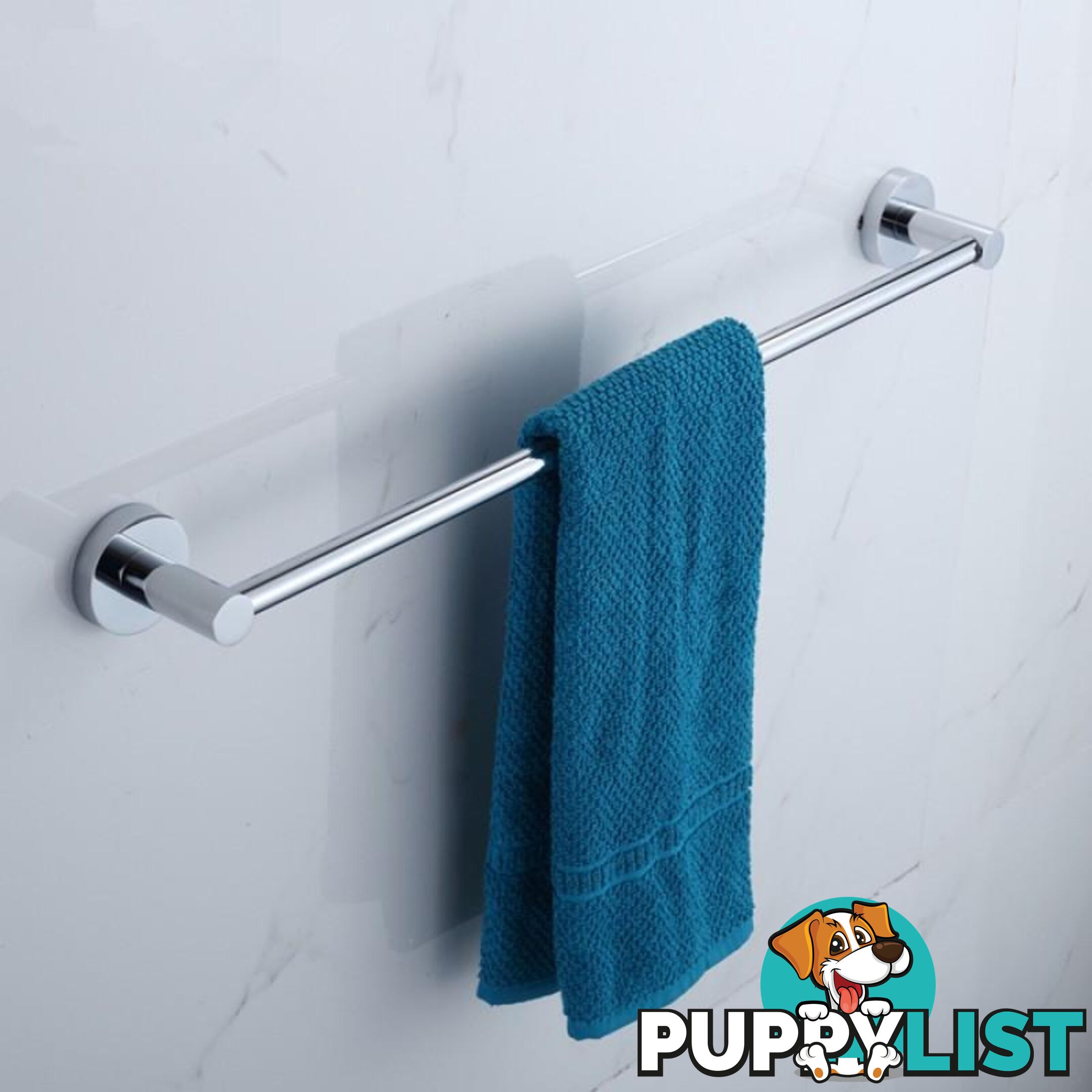 800mm Can Be Cut To Size Single Towel Rack Rail Chrome Surface - Unbranded - 802405166257