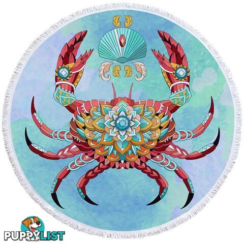 Diamond Crab Beach Towel - Towel - 7427046309653