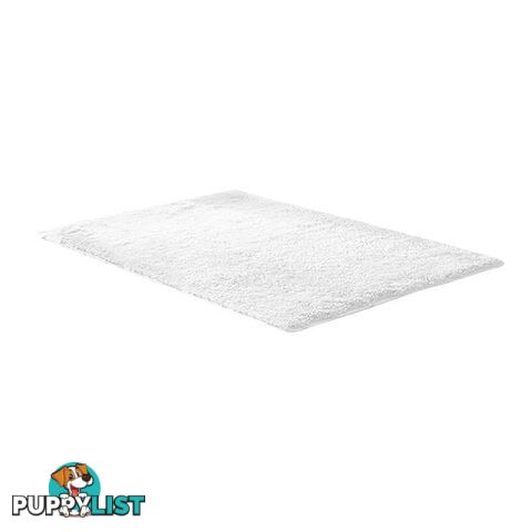 Designer Soft Shag Shaggy Floor Rug Carpet Home Decor 200X230 Cm White - Unbranded - 7427005888731