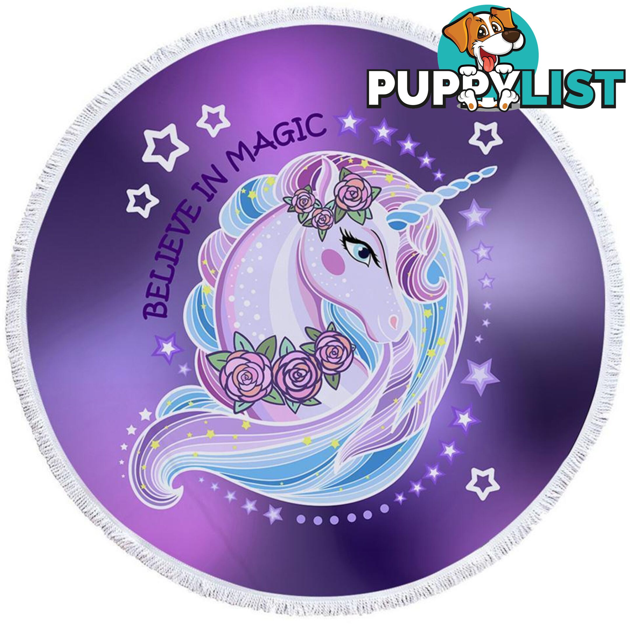 Believe in Magic Unicorn Beach Towel - Towel - 7427046323062