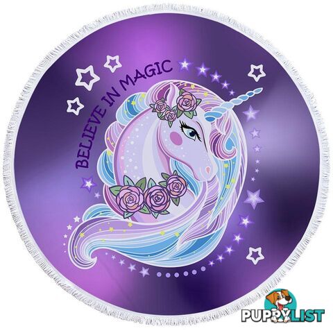 Believe in Magic Unicorn Beach Towel - Towel - 7427046323062