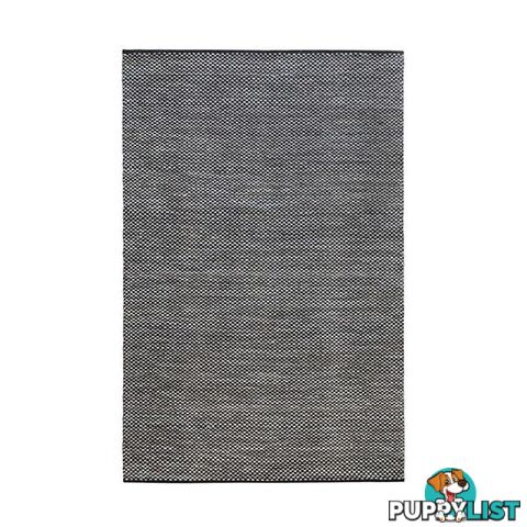 Contemporary Black Natural Chennai Wool Rug - Unbranded - 7427005889585