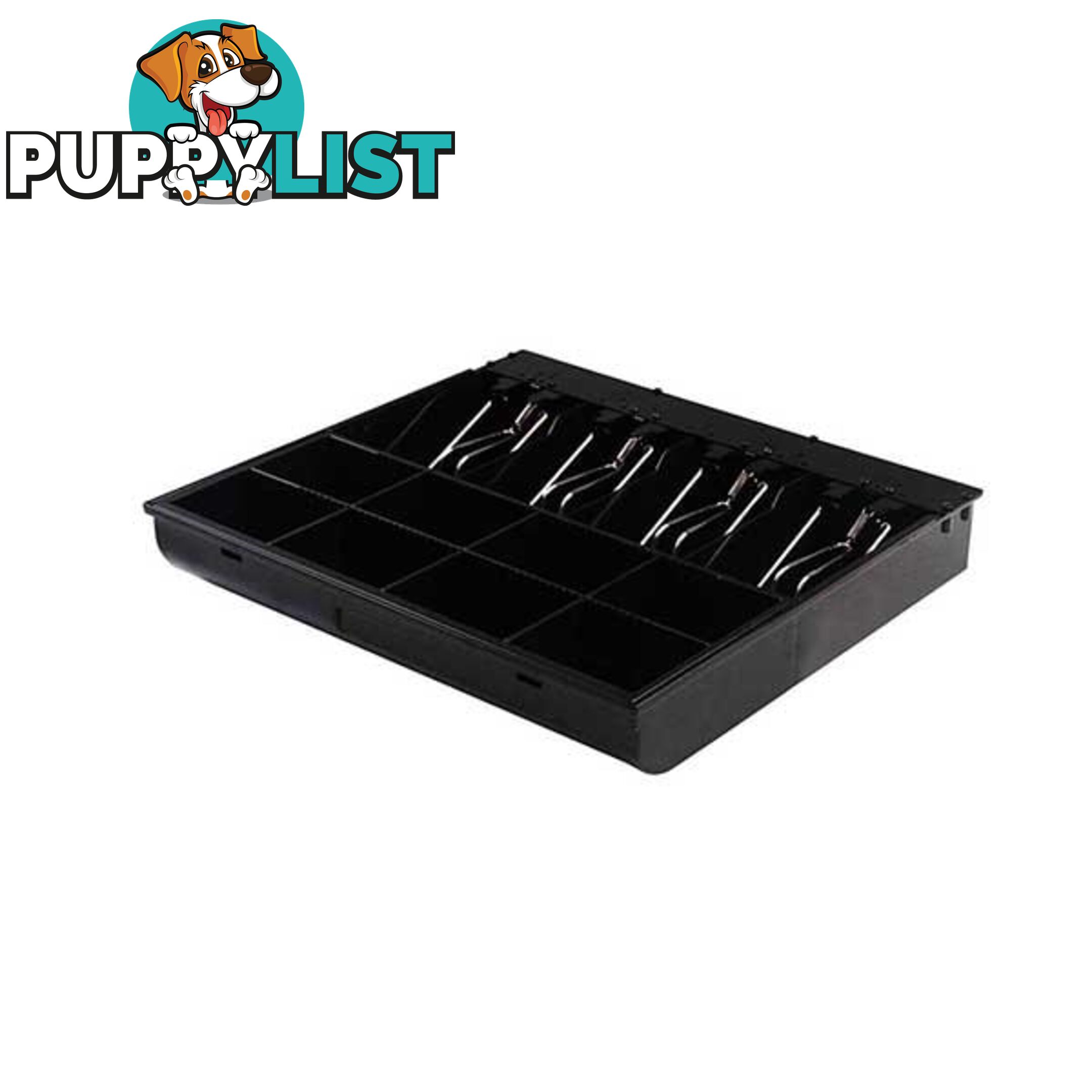 Soga 4 Bills 8 Coins Spare Cash Tray Black Heavy Duty - Soga - 9476062088941