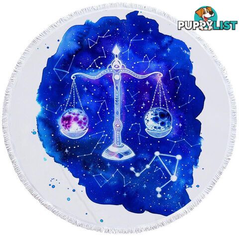 Zodiac Libra Beach Towel - Towel - 7427046315012