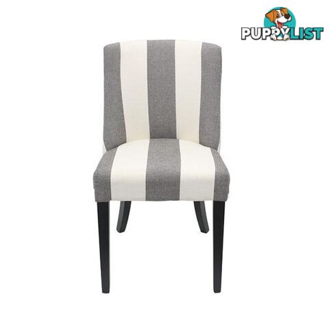 Ophelia Dining Chair Black And White Wide Stripe - Dining Chair - 7427046211260