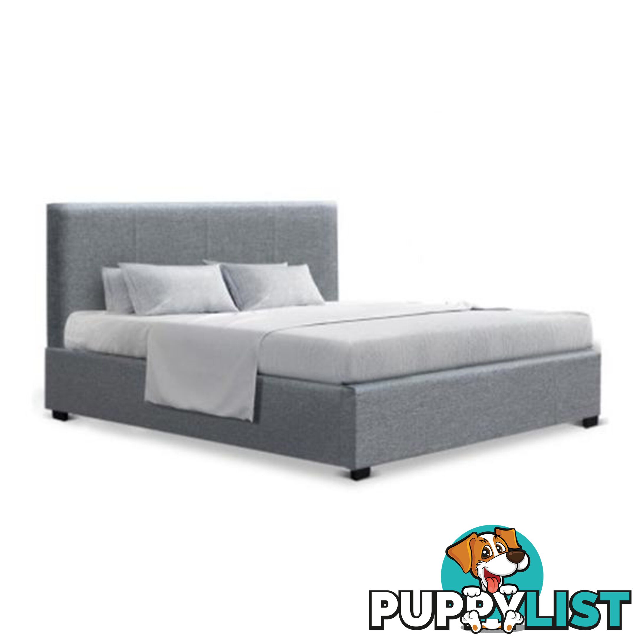 Gas Lift Fabric Bed Frame Grey - Unbranded - 9350062120873