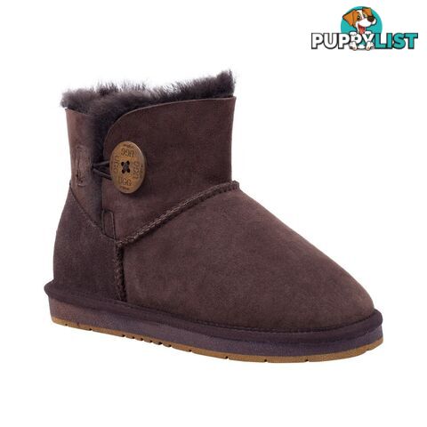 UGGS Mini Button Sheepskin Clove 5883 Unisex Chocolate - UGG - 822427509375