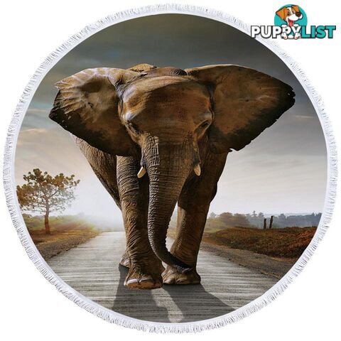 Elephant Photo Beach Towel - Towel - 7427046325851