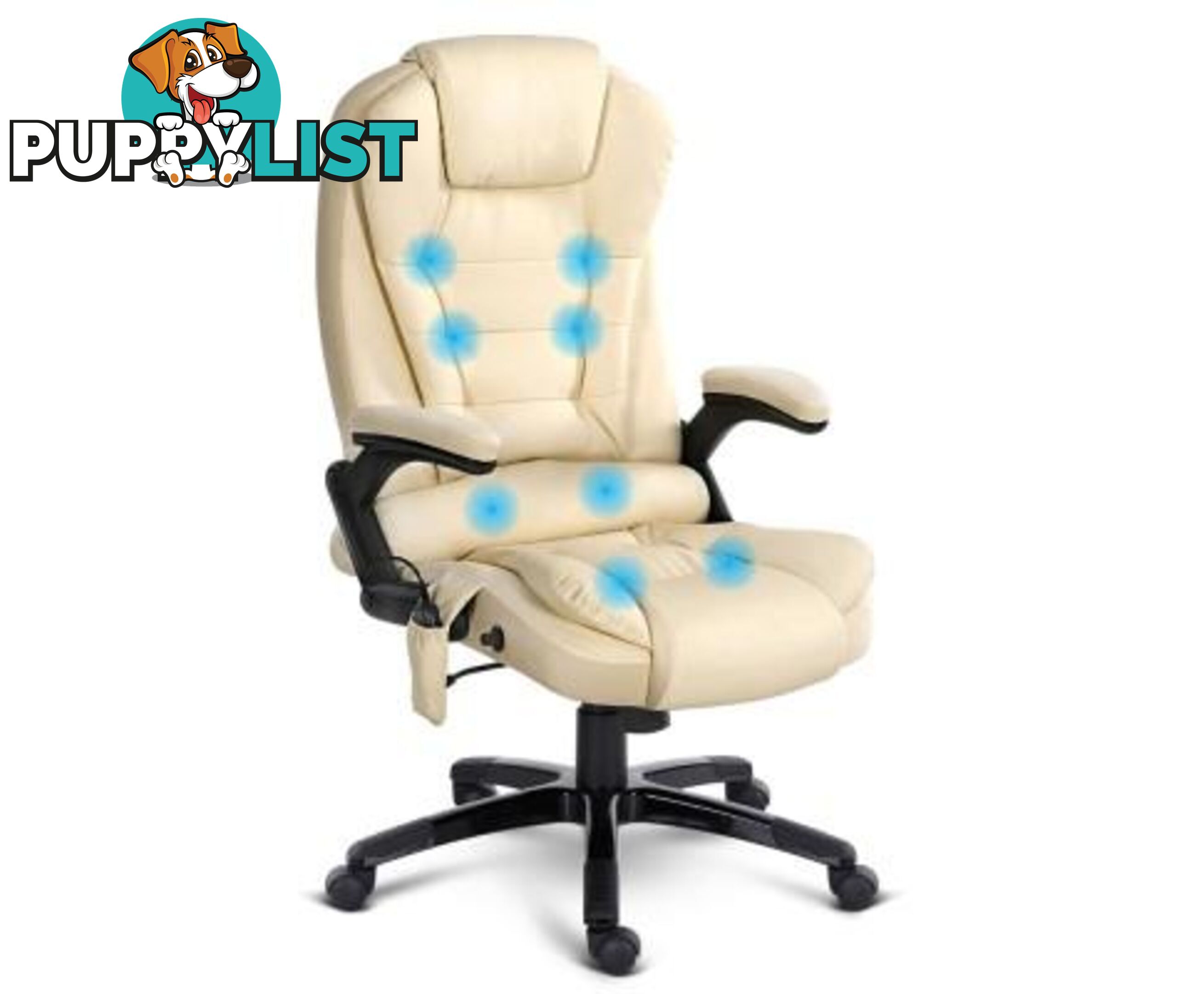 8 Point Massage Executive PU Leather Office Chair - Unbranded - 9350062110737