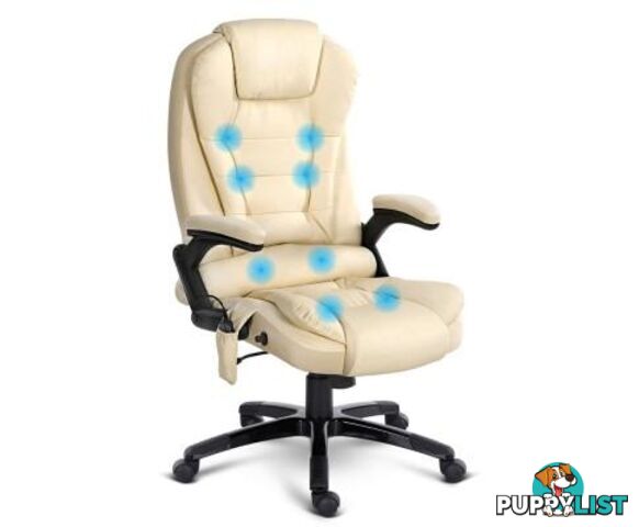 8 Point Massage Executive PU Leather Office Chair - Unbranded - 9350062110737