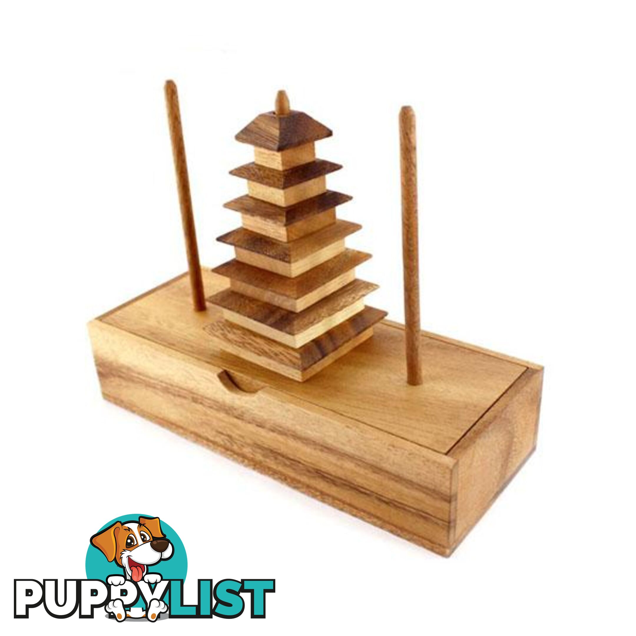 Jedi Hanoi Tower 7 Rings Puzzle - Mango Trees - 7427046196949