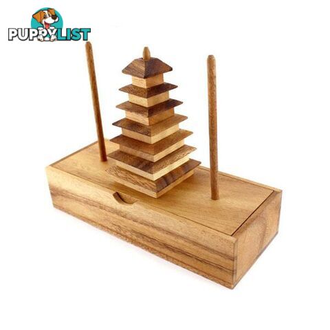 Jedi Hanoi Tower 7 Rings Puzzle - Mango Trees - 7427046196949