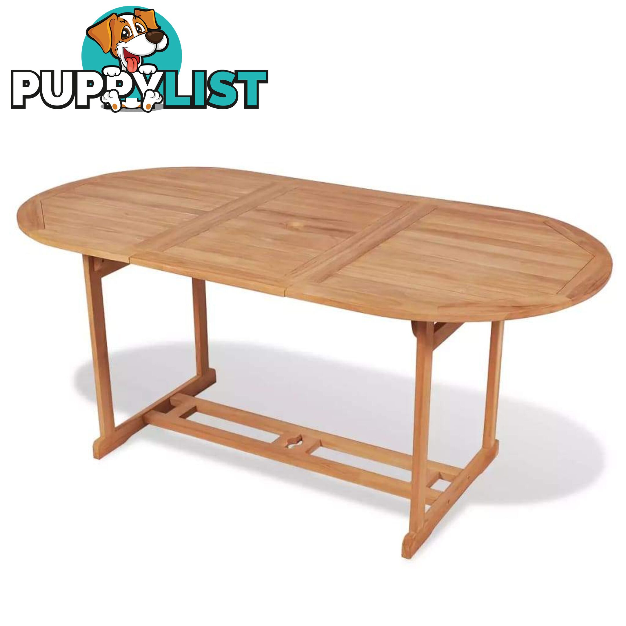 Outdoor Dining Table 180 x 90 x 75 Cm Teak - Unbranded - 9476062037871