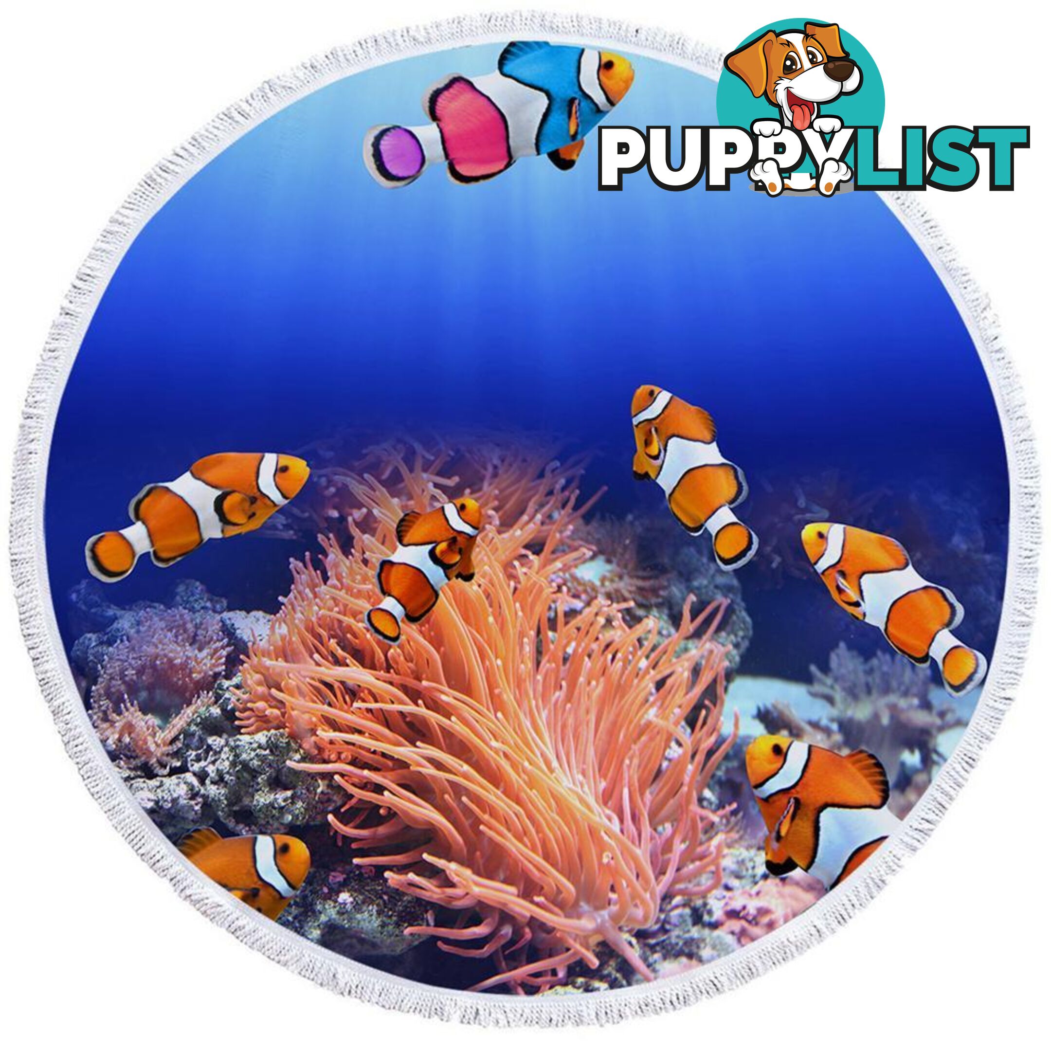 Clownfish Fish Beach Towel - Towel - 7427046340250