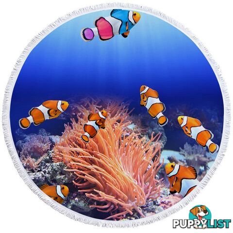 Clownfish Fish Beach Towel - Towel - 7427046340250