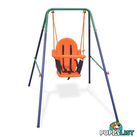 Toddler Swing Set With Safety Harness Orange - Unbranded - 8718475571162