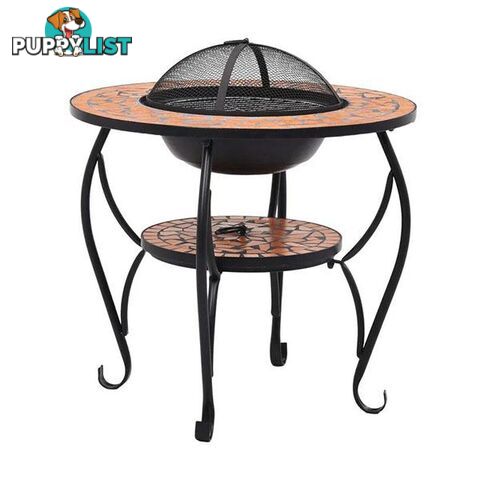 Mosaic Fire Pit Table 68 Cm Ceramic - Unbranded - 8719883733753