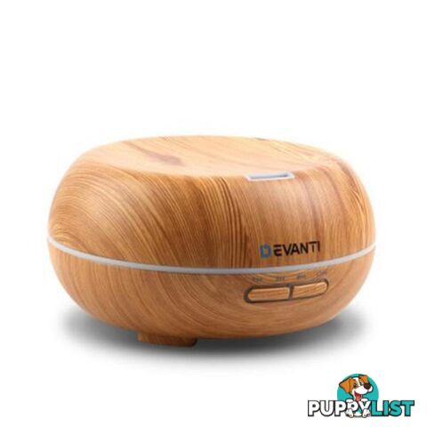 4-In-1 Aroma Diffuser - Light Wood - Devanti - 4344744409818