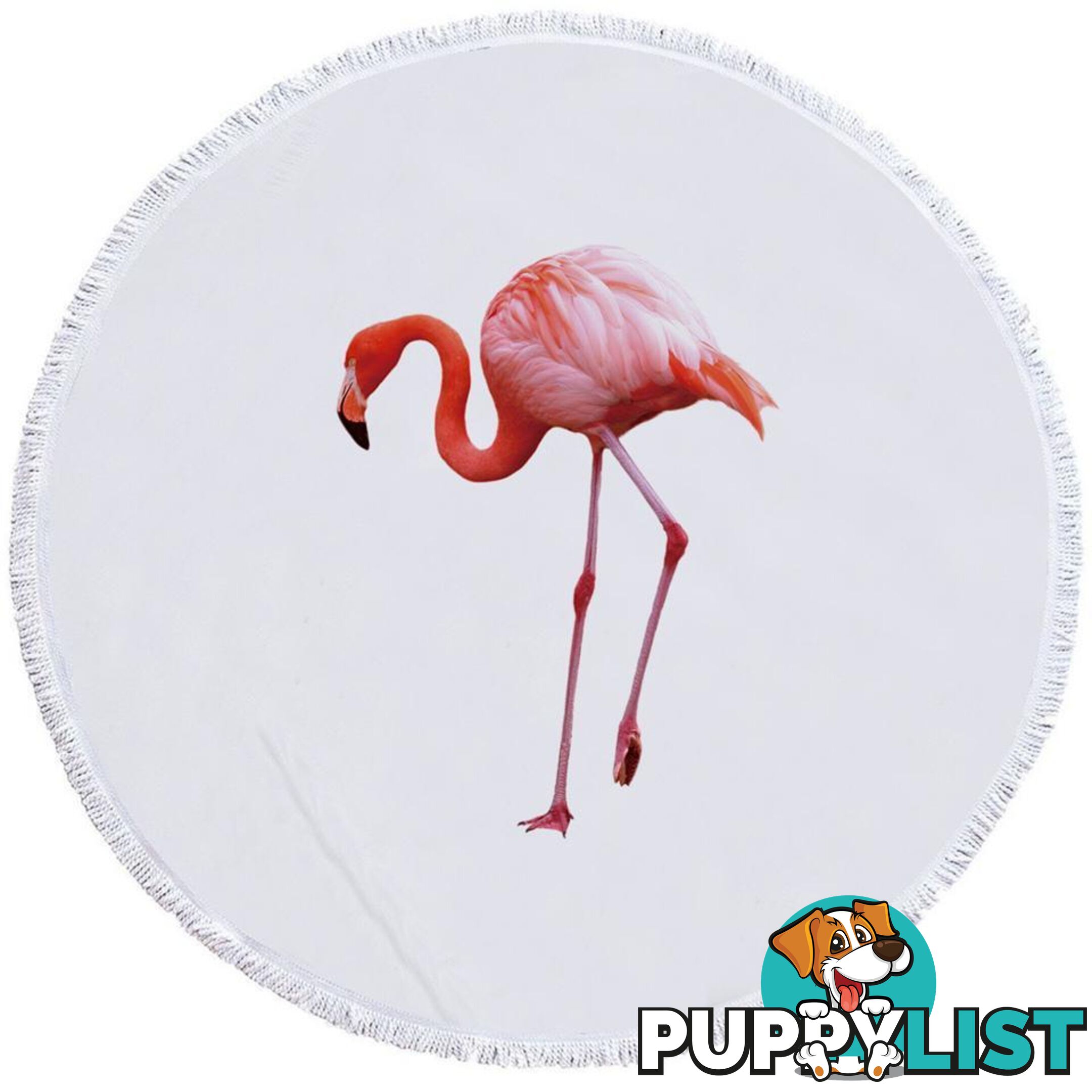 Single Flamingo Beach Towel - Towel - 7427046327213